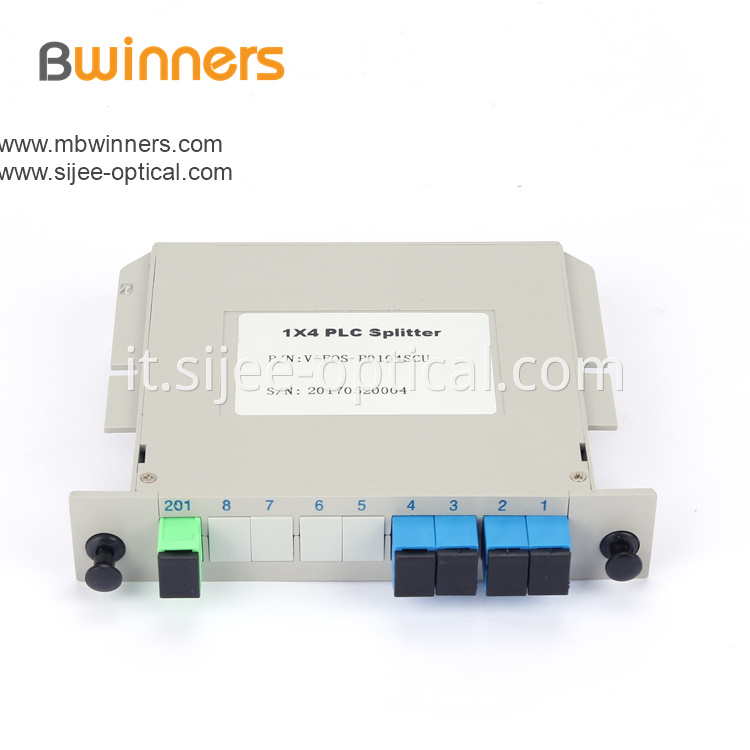 Cassette Type 1x4 Sc Upc Plc Splitter